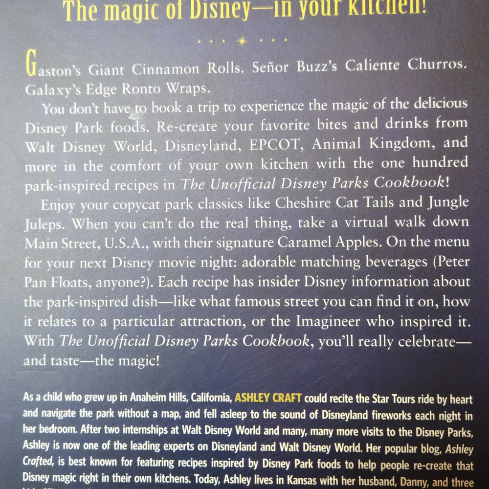The Unofficial Disney Parks Cookbook - Blue and Gold